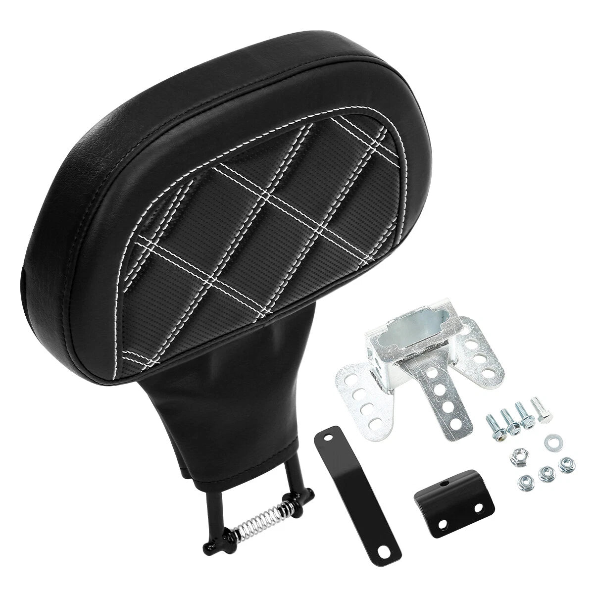 Black Driver Backrest Pad for Harley Road Electra Street Glide FLHX (1988–2023)