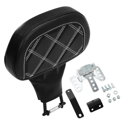 Black Driver Backrest Pad for Harley Road Electra Street Glide FLHX (1988–2023)