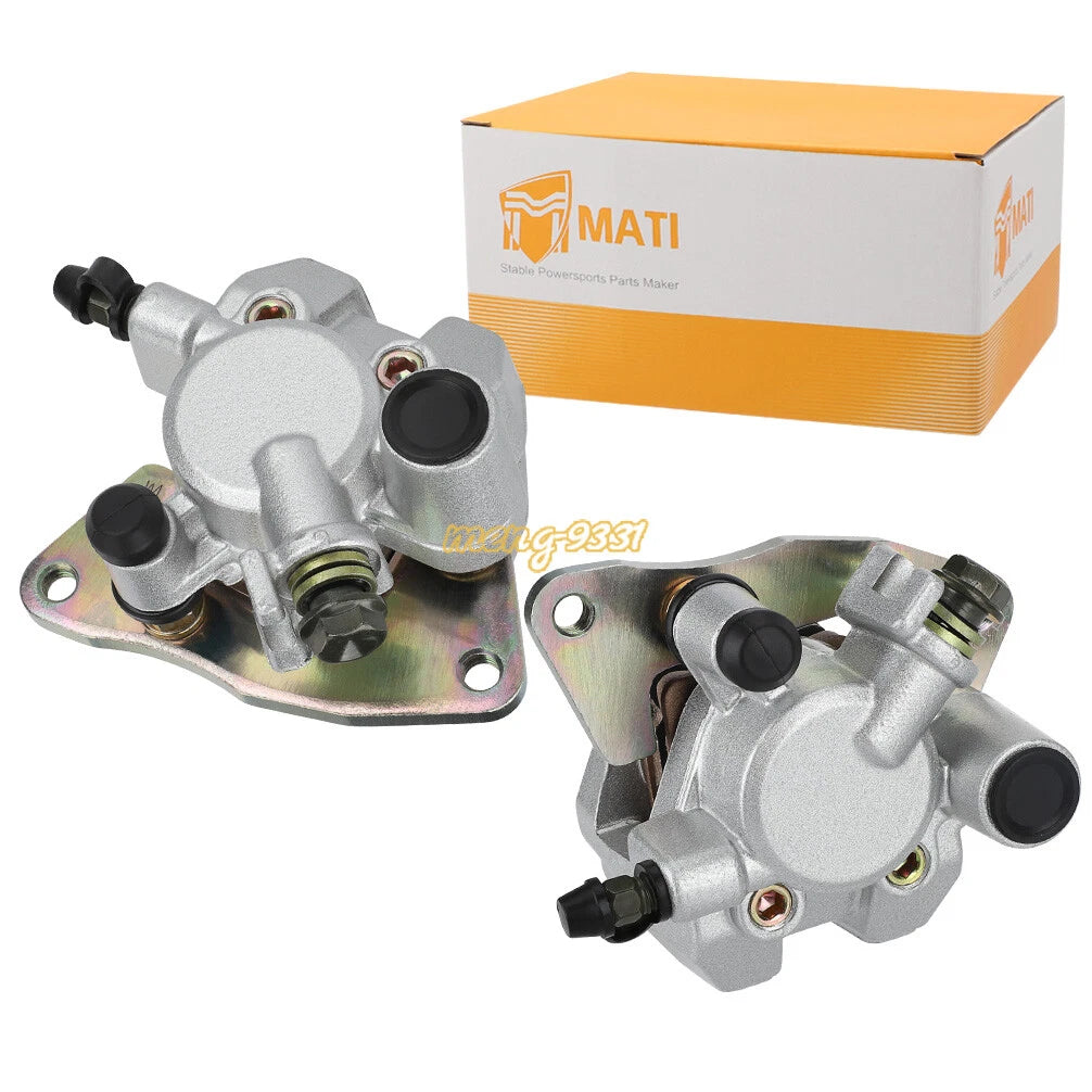 Front Brake Calipers & Pads for Yamaha Grizzly 660 YFM660FA/FG/FH (2002–2008)