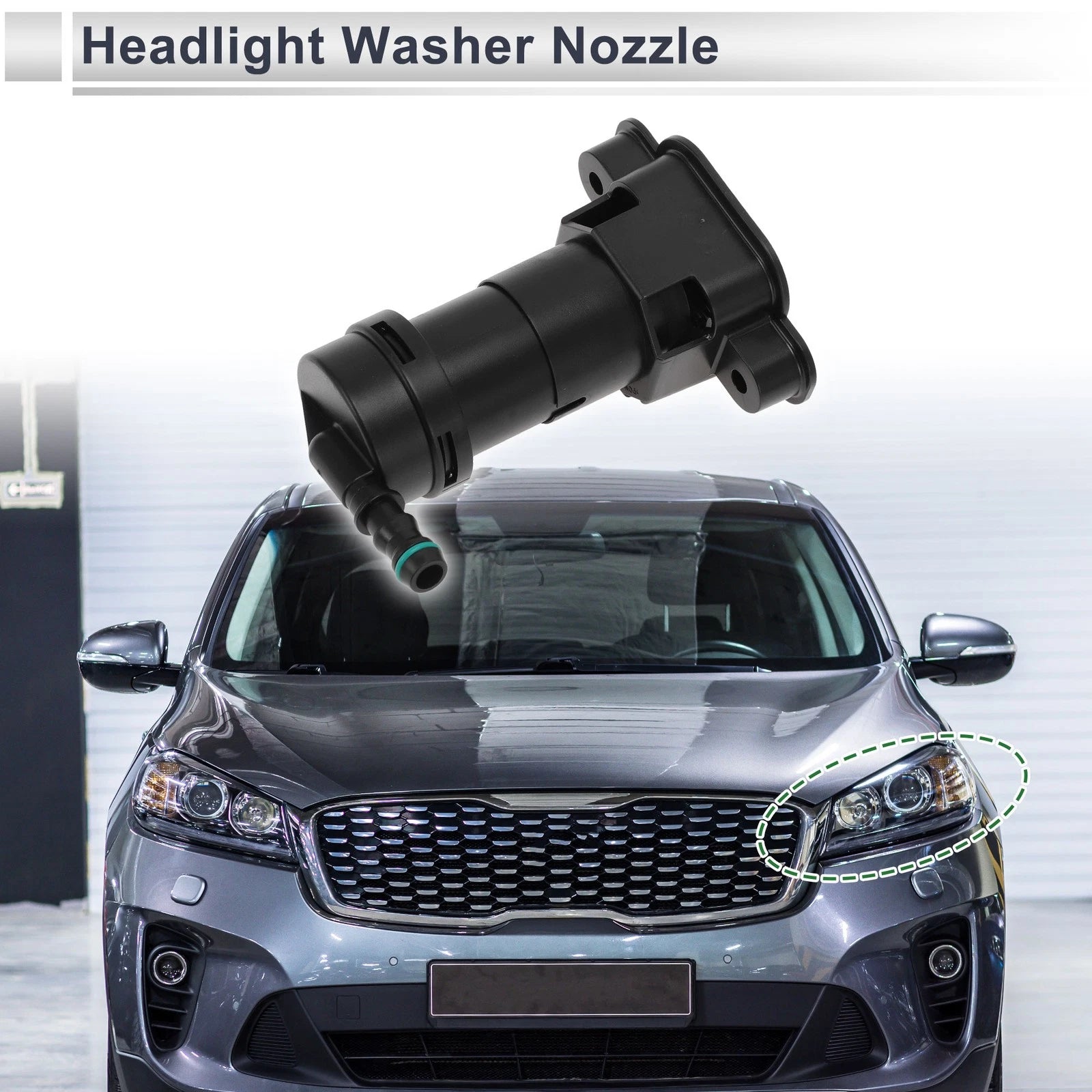 Front Driver Side Headlight Washer Nozzle for Audi A4 (2002–2005) No. 8E0955101C