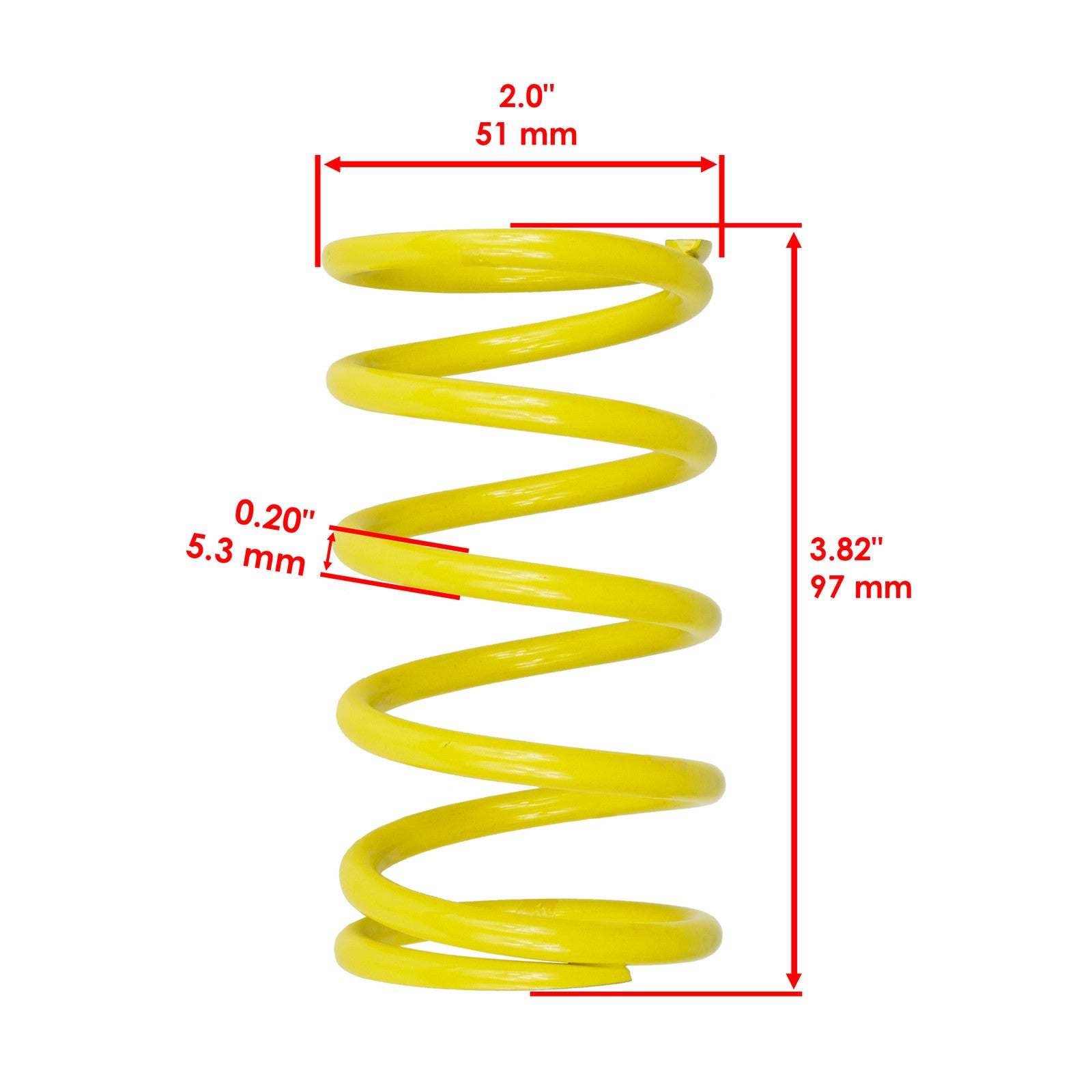 Primary Drive Clutch Yellow Spring Replacement for Arctic Cat Powder Special (2000)