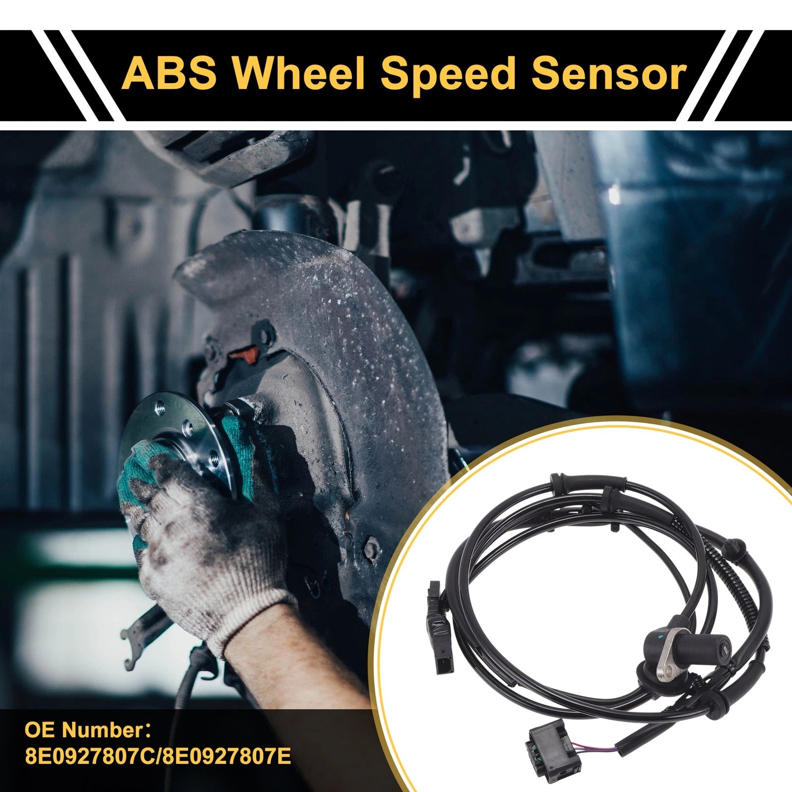 ABS Wheel Speed Sensor Left Rear Replacement for Audi A4 (2000–2004)