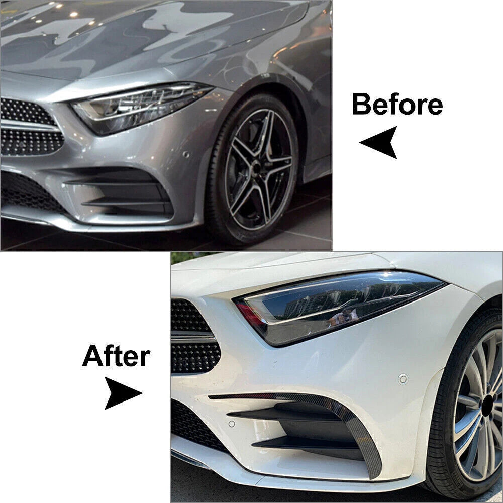 Front Bumper Lip Splitter Spoiler for Benz CLS-Class C257 (2018–2020)