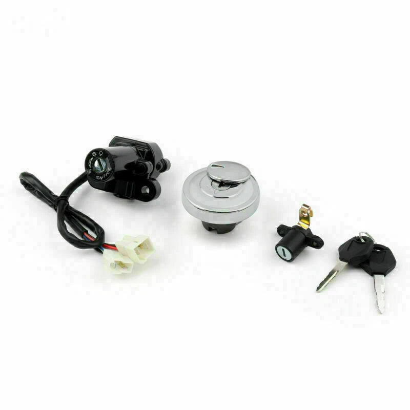 Ignition Switch Gas Cap Cover Lock Key Set for Yamaha XVS950 V-Star (T9)