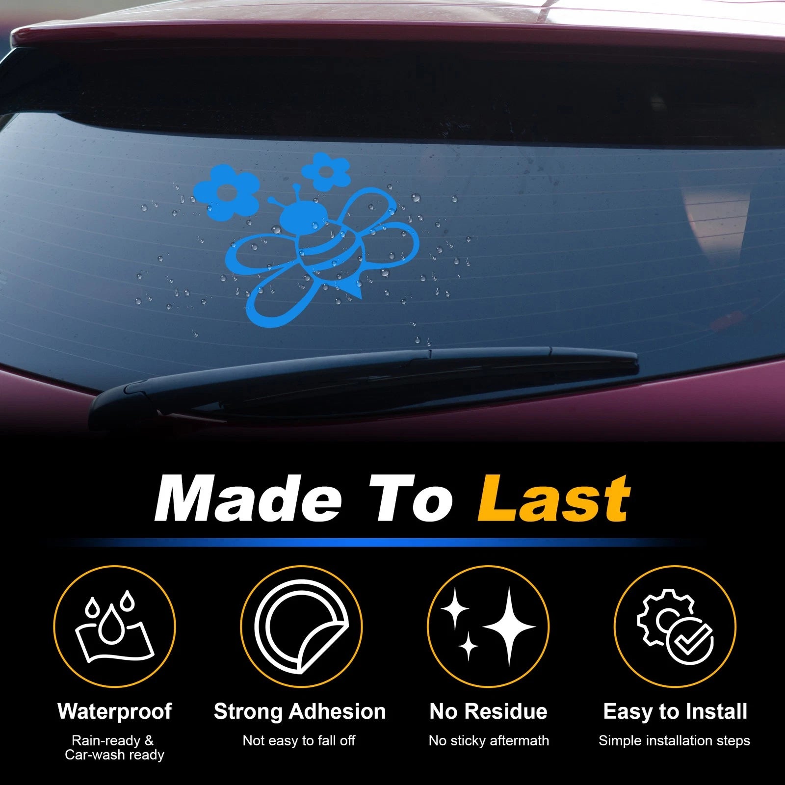 Reflective Bumper Decal for