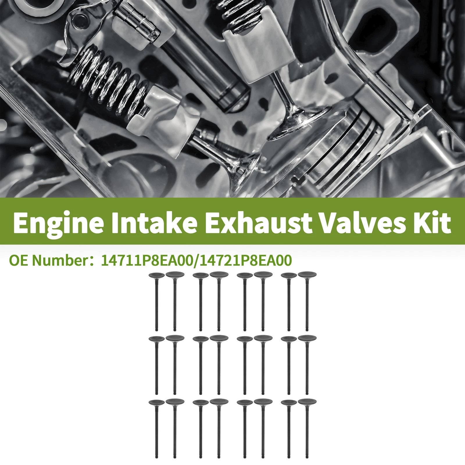 Engine Intake Exhaust Valves Kit for Honda Ridgeline 3.5 (2006–2014)