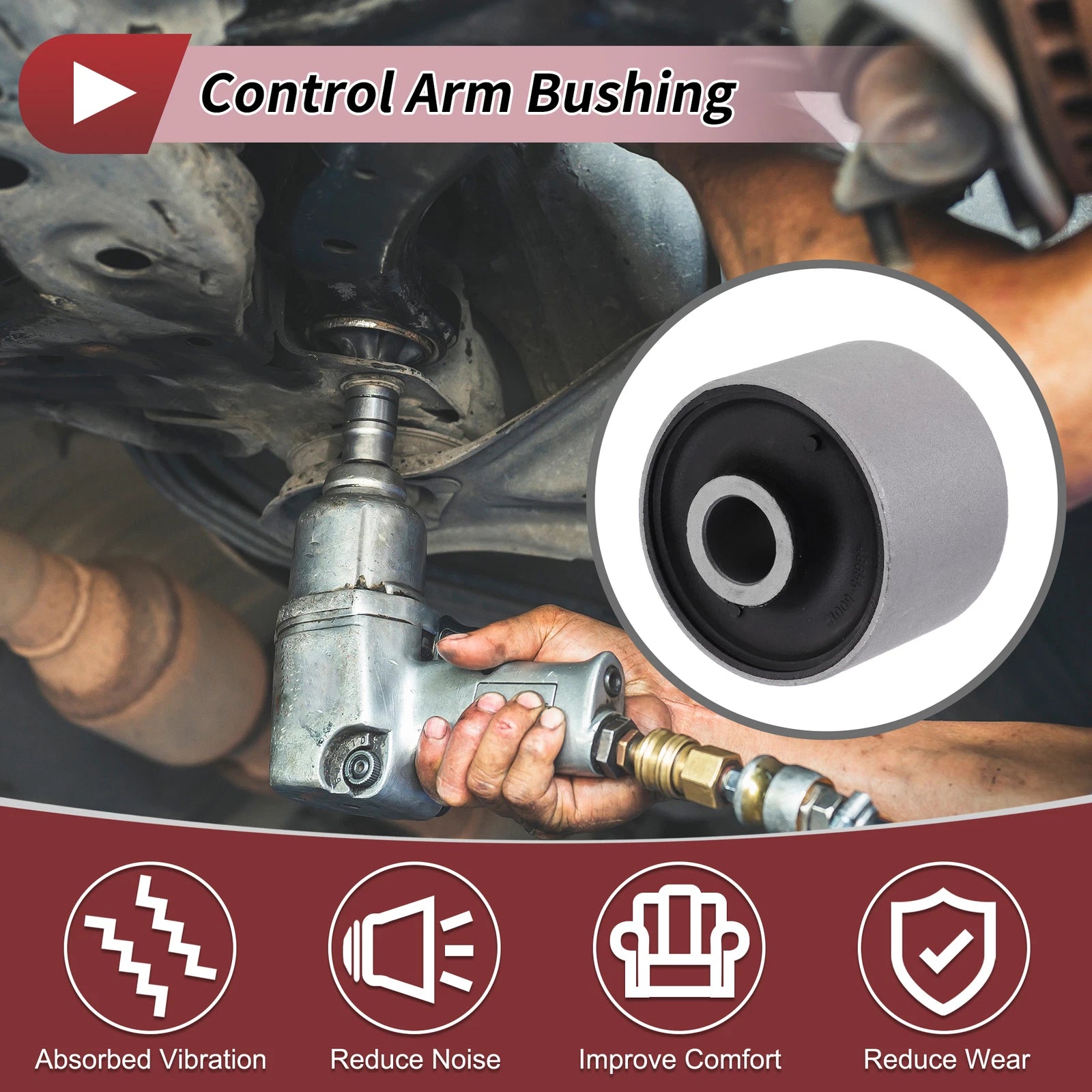 Front Lower Control Arm Suspension Bushing Replacement for Lexus LS430 (2001–2006)