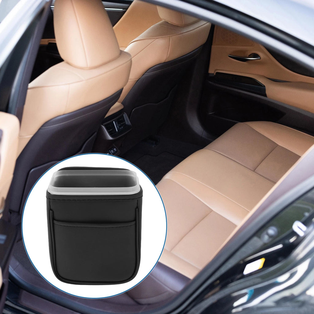 Auto Trash Can for Universal Fit (Portable, Hanging, Black) 1 Piece