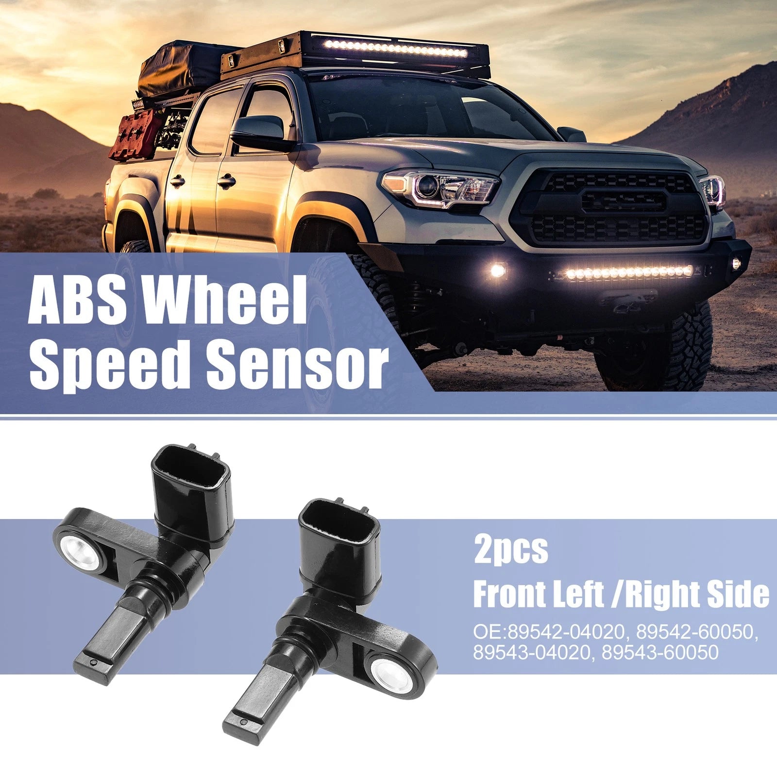 Front Left Right ABS Wheel Speed Sensor Set for Toyota Tacoma (2005–2015)