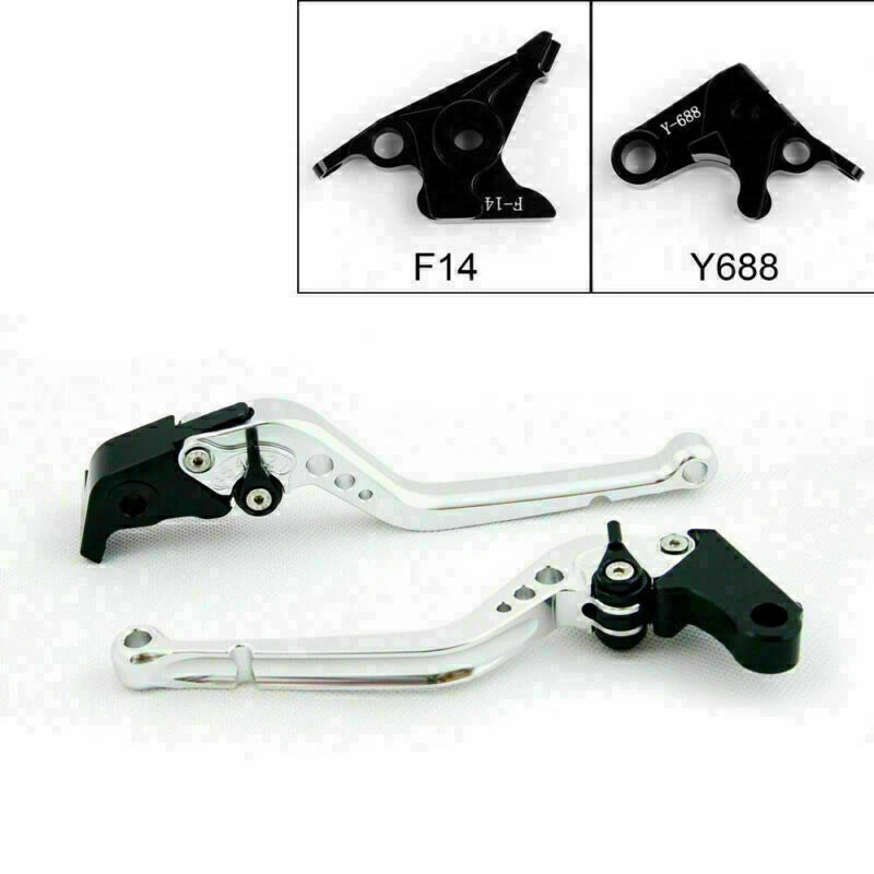 Long Brake Clutch Levers for Yamaha YZF R1 R6 FZ1 R6S (2000–2023) Silver T9