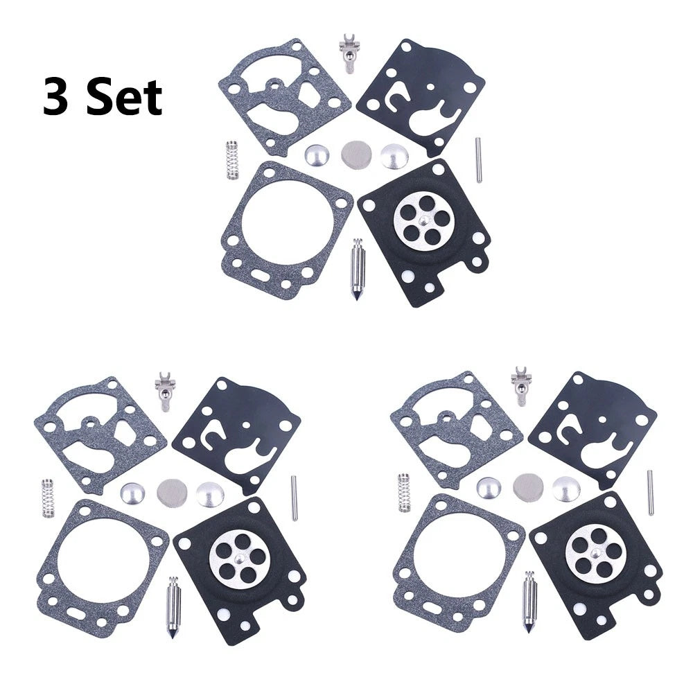 3X Carburetor Gasket Kit for Poulan Pro 3400 3700 3800 4000 (WT-875-A)