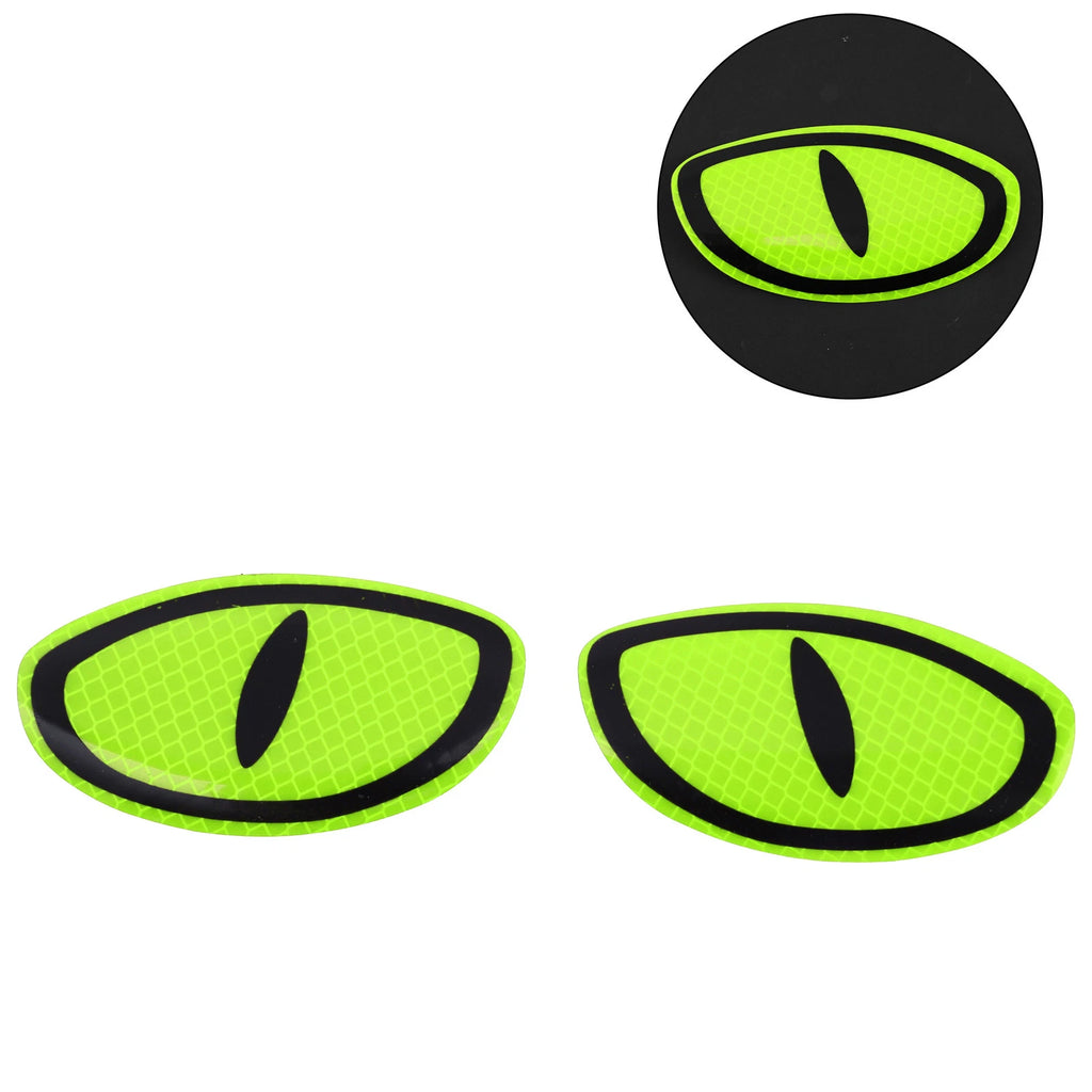 Reflective Bumper Decal for Universal Fit (Fluorescent Green, Devil's Eye)