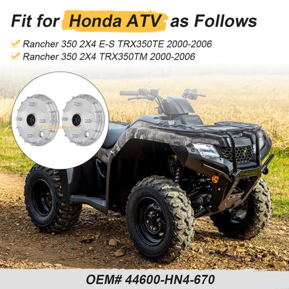 2X Front Brake Drums for Honda TRX350TE TRX350TM 2000–2006
