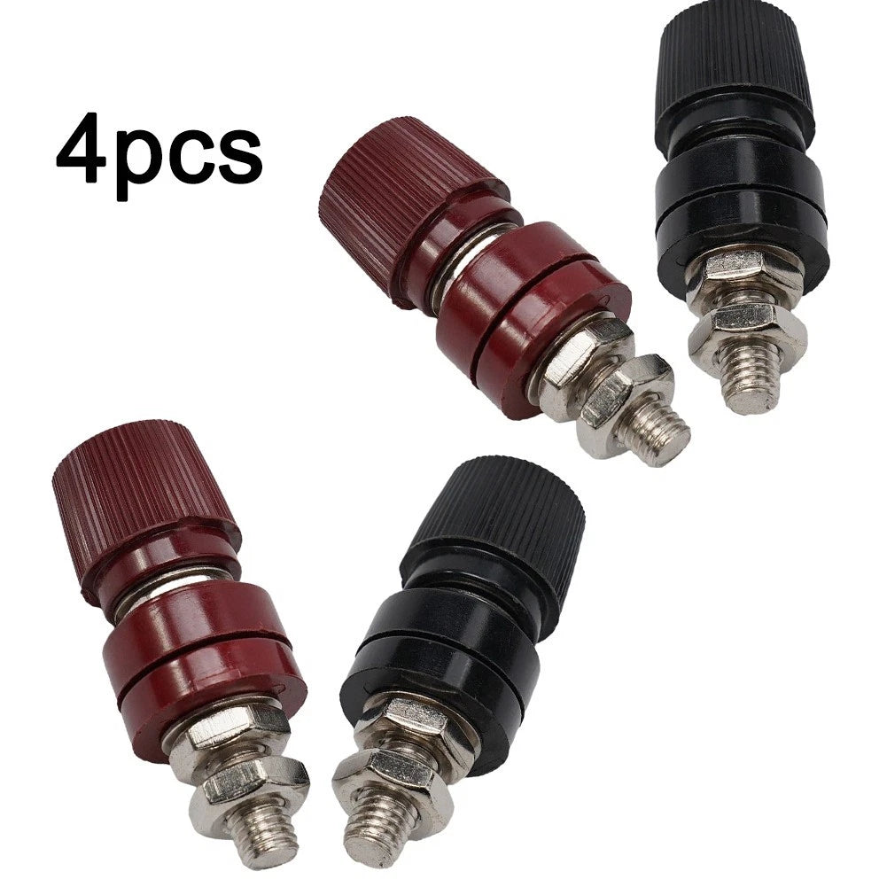 Set of 4 Brass Stud Power Post Connectors for