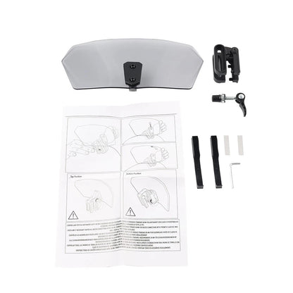 Adjustable Clip-On Windshield Extension for Motorcycle (Universal)