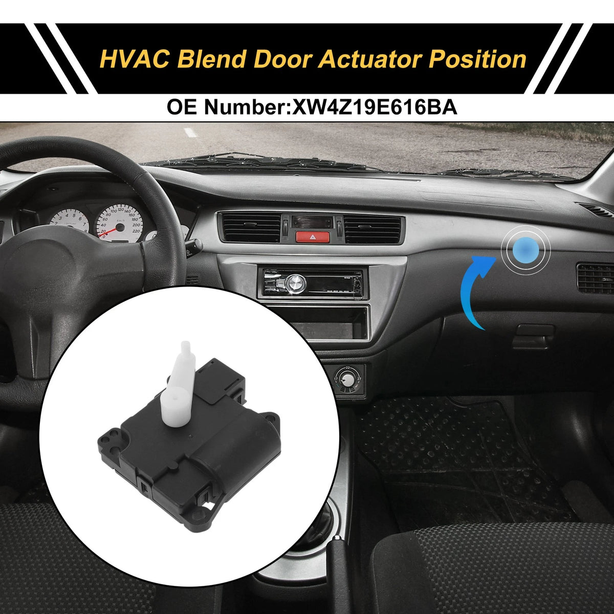 HVAC Heater Blend Door Actuator Replacement for Ford Thunderbird (2002–2003)