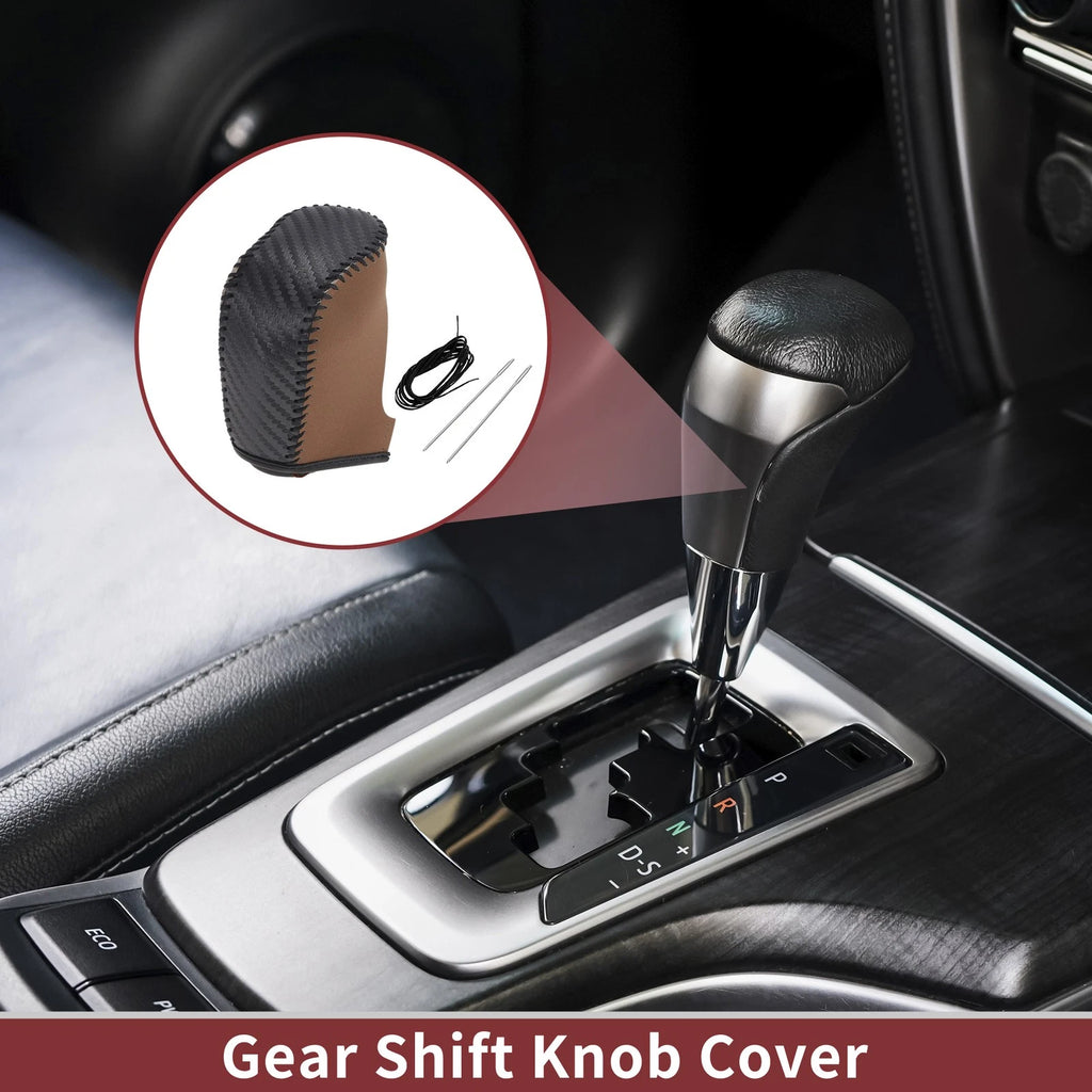 Gear Shift Knob Cover Replacement for Hyundai Sonata (2011–2014) Faux Leather