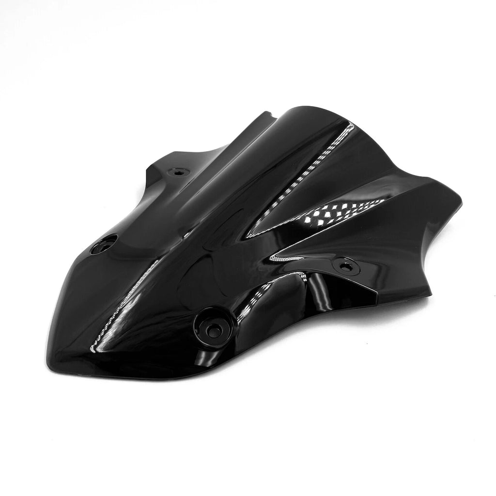 Black Double Bubble Windscreen for Kawasaki Z900 (2017–2019)