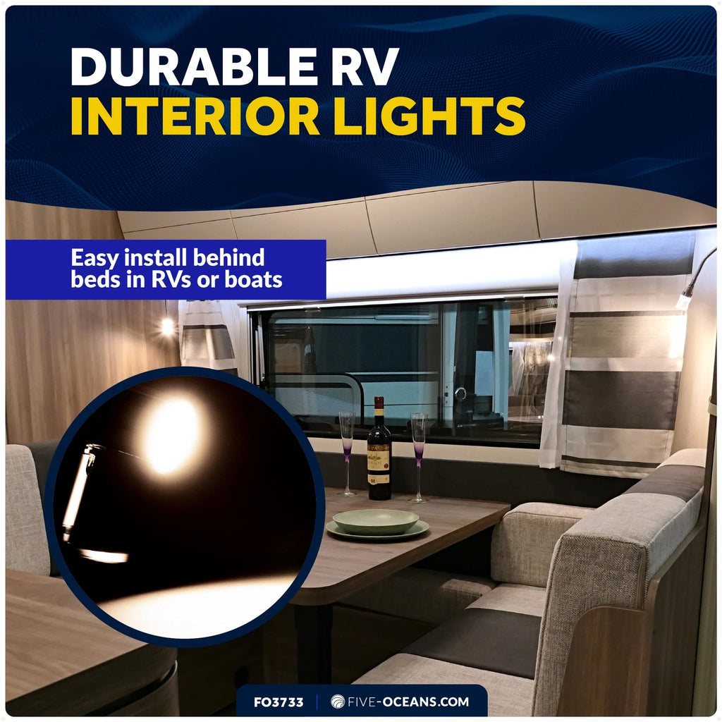 LED Reading Light for RV Interior Lights (Rocker On-Off Switch)