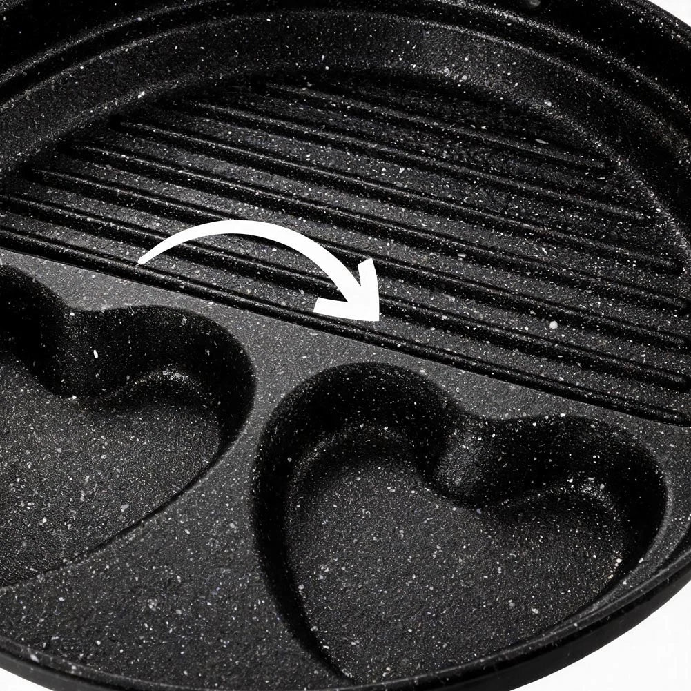 Cast Iron Frying Pan for Home Use (23x23x3.5cm)
