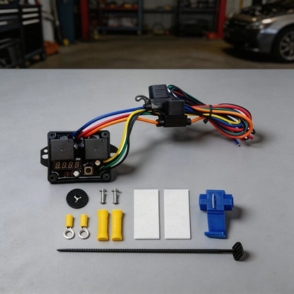 12V Digital Temperature Controlled Fan Switch Kit for ATV UTV Motorcycle EV