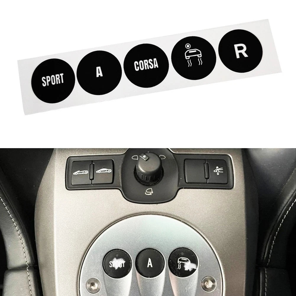 Gear Selector Decal for Automotive Applications