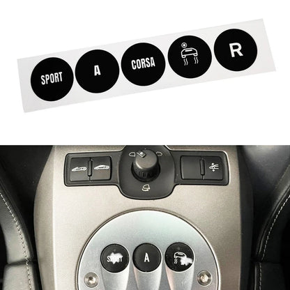 Gear Selector Decal for Automotive Applications