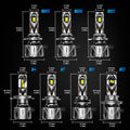 4X 9005 H11 LED Headlight Bulbs Conversion Kit for High Low Beam (N/A)