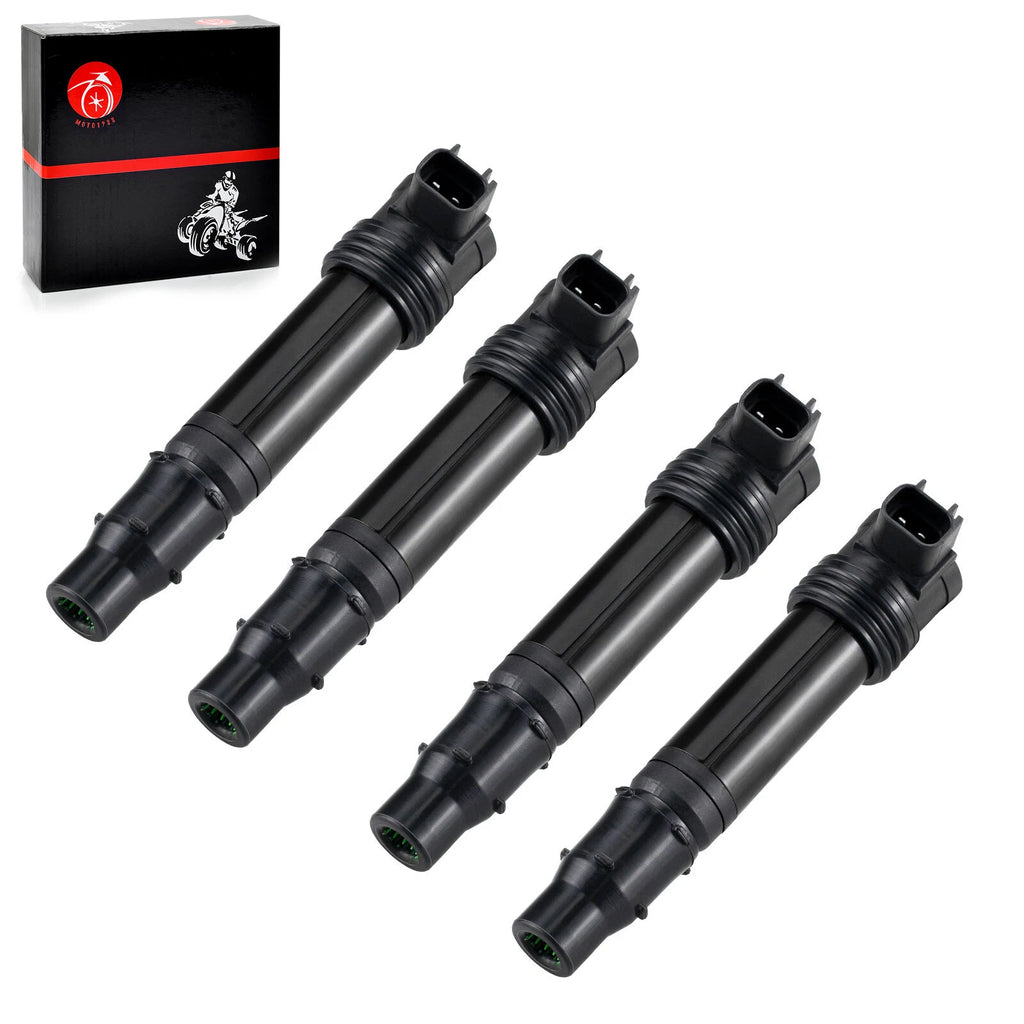Set of 4 Ignition Coils for Kawasaki Ninja ZX600 ZX-6RR ZX-6R (2003–2018) 21171-1282