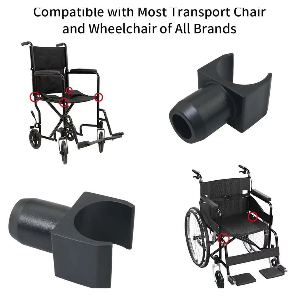 4pcs Wheelchair Rail Sliders for Enhanced Safety