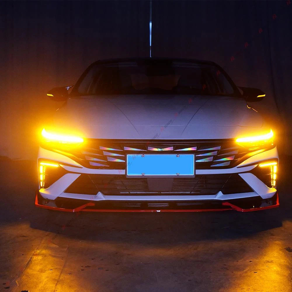 LED Fog Lamp Daytime Running Light DRL with Turn Signal for Hyundai Elantra (2024–2024)