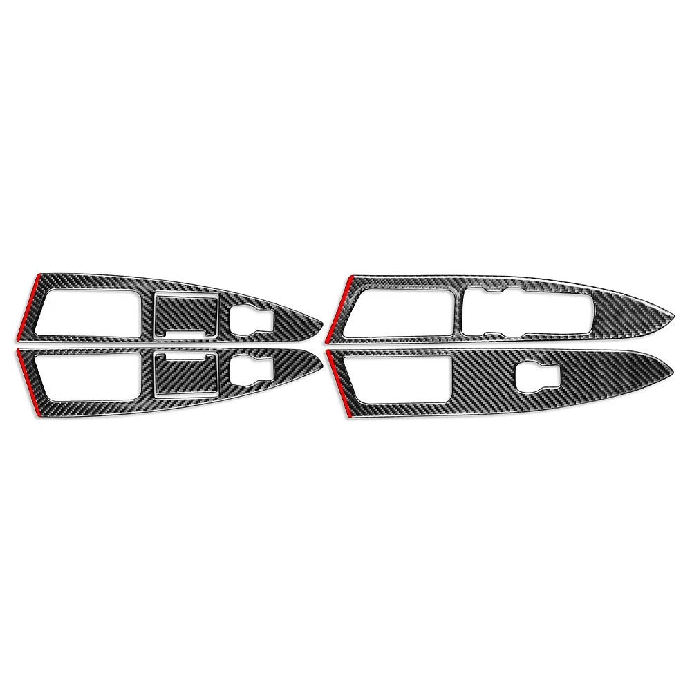 6PCS Power Window Switch Cover Trim for Ford Mondeo (2013–2017)