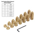 CNC Brass Wheel Balance Weights for Motorcycle (Universal)