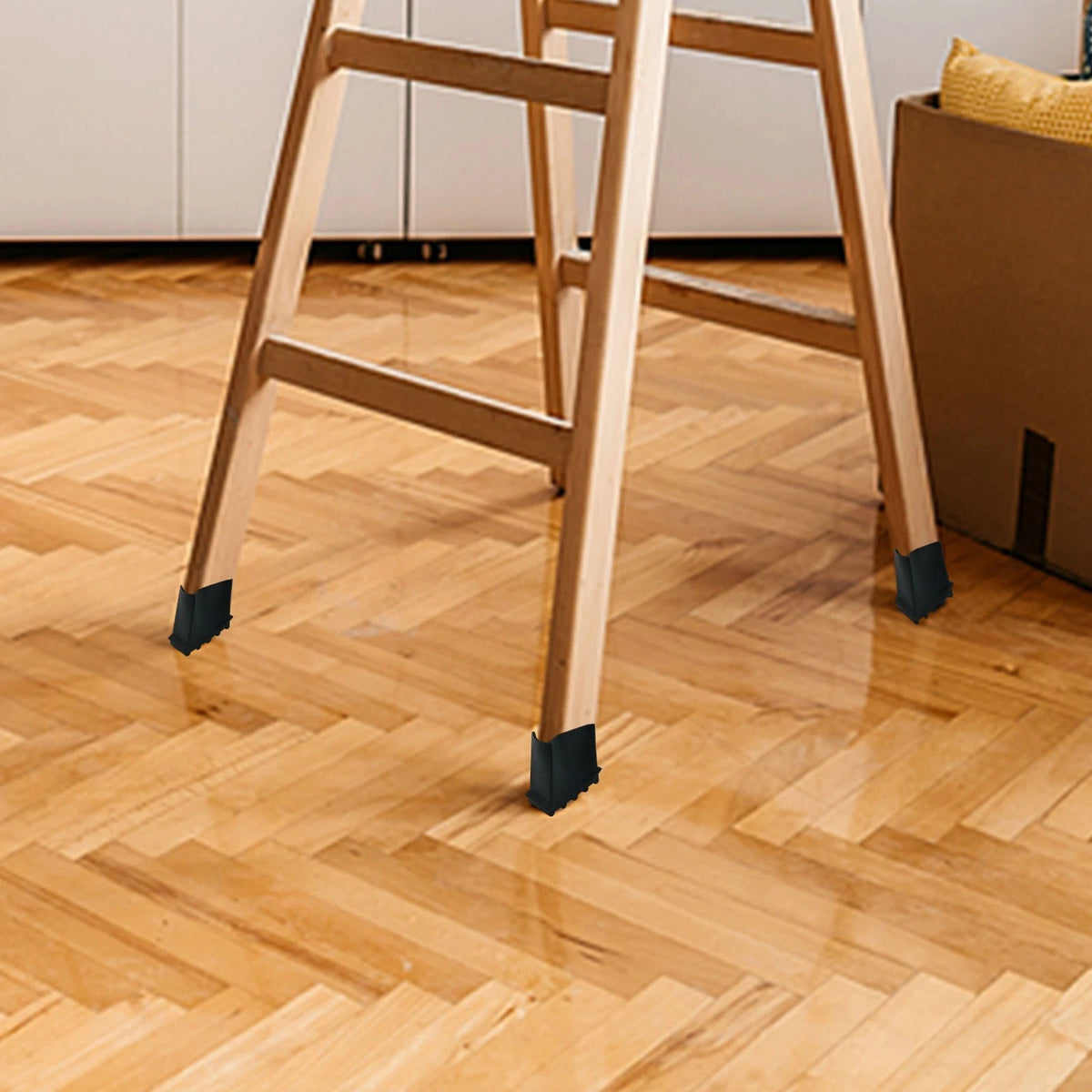 Rubber Foot Covers for Increased Ladder Stability and Safety
