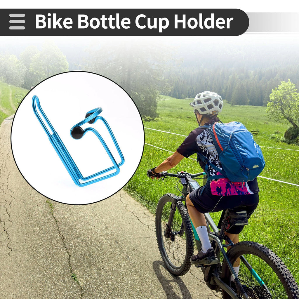 Bike Bottle Cup Holder Cage Rack for Bicycle Drink Holder Thickened Blue