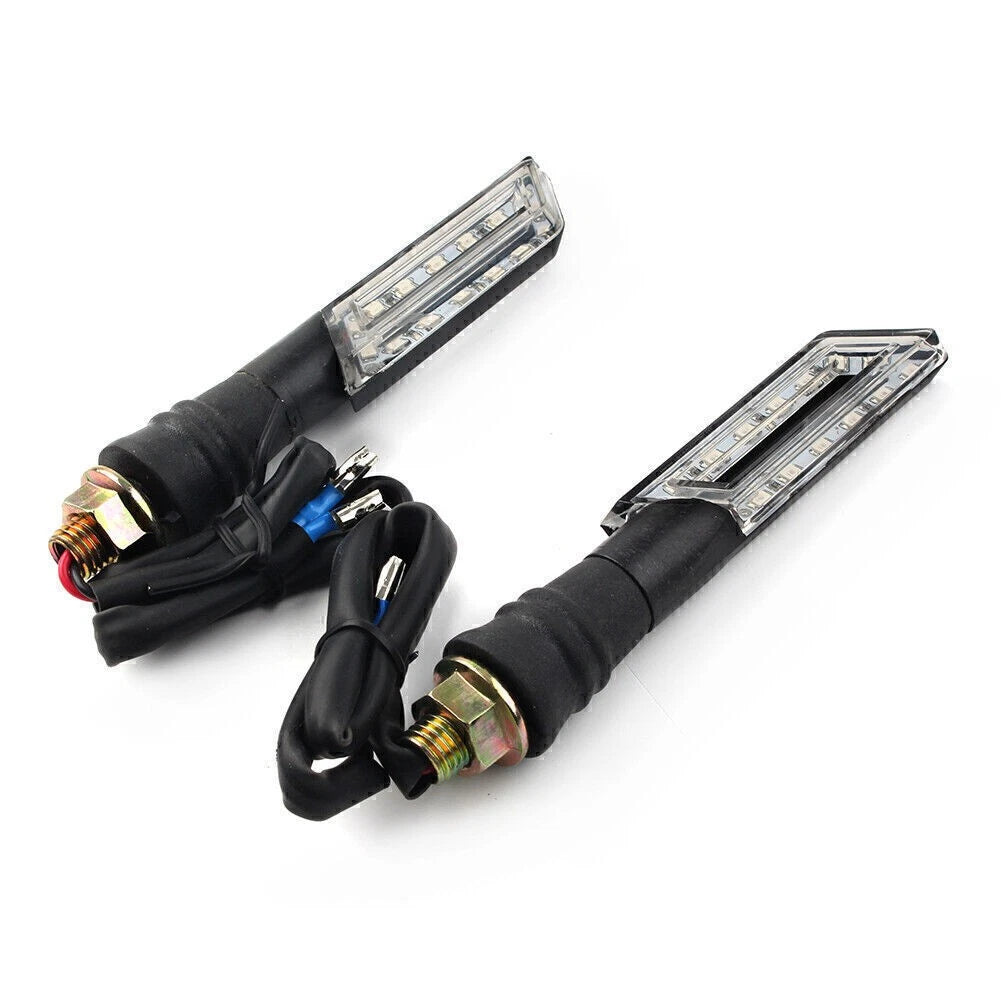 Clear Turn Signal Indicators for Universal Motorcycle (12V)