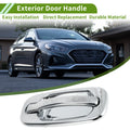 Exterior Door Handle Replacement for Chevrolet for GMC Silver Tone Rear Right (2007–2016)