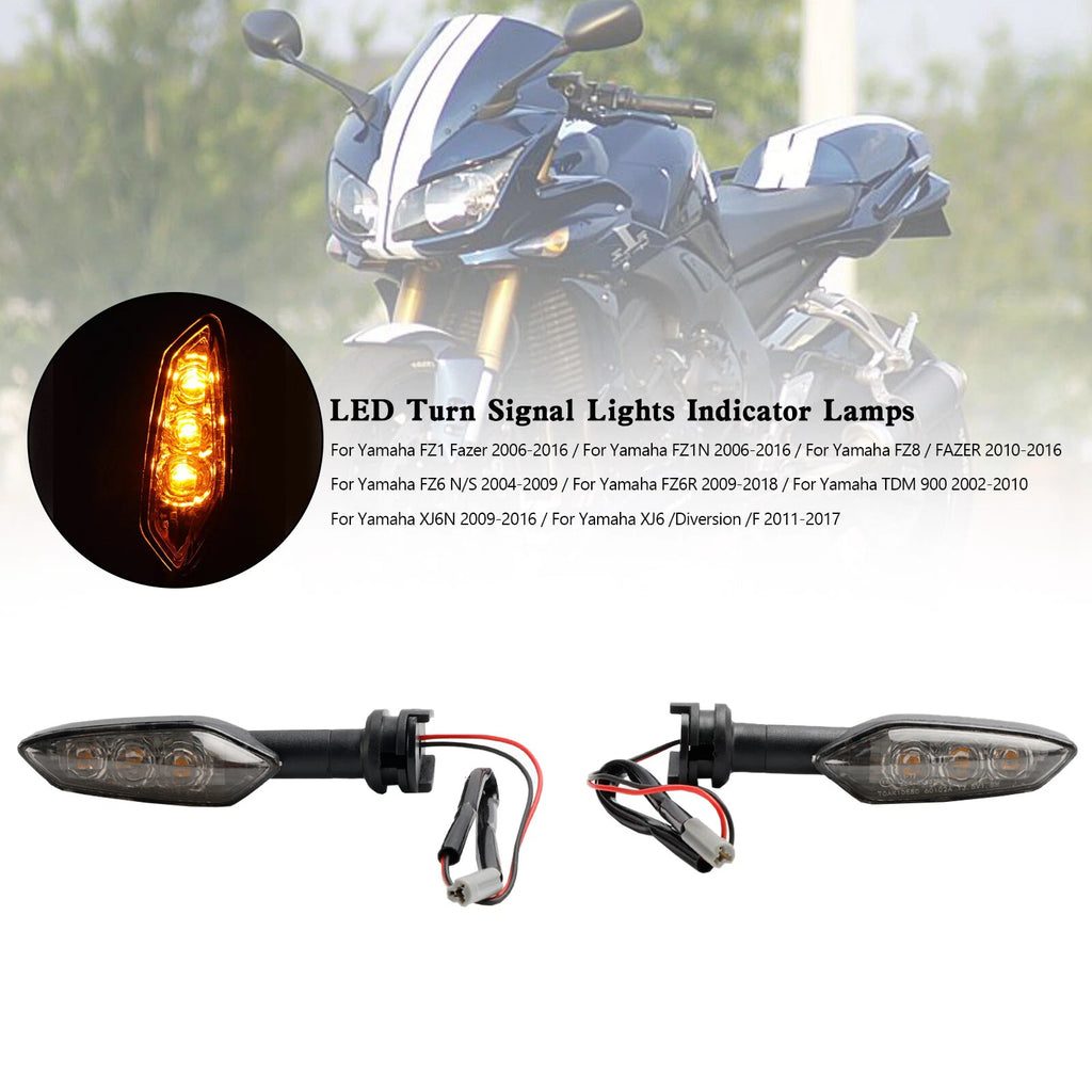 LED Turn Signal Indicator Lamps for Yamaha FZ1 N FZ8 FZ6 FZ-6R TDM900 XJ6 (2006–2018)
