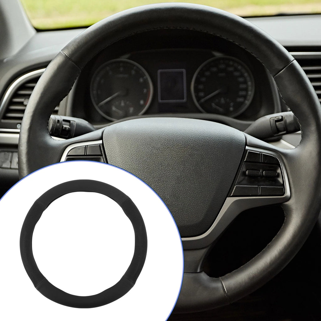 PU Leather Steering Wheel Cover for Universal Fit (14.96")