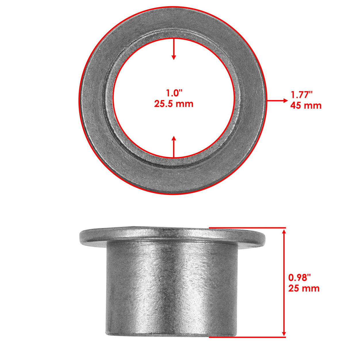 Mower Wheel Caster Bushing Replacement for John Deere X595 X710 (1999–2020)