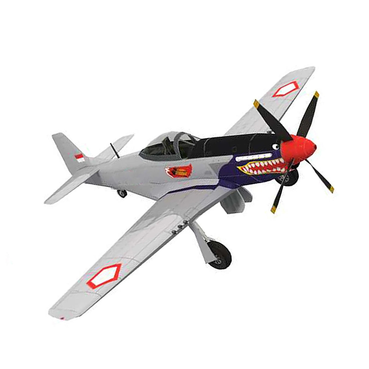 P-51D Mustang Fighter Model Kit for DIY Assembly (1:33 Scale)