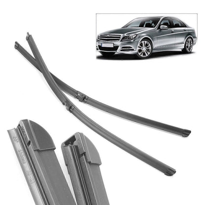 Set of 2 Front Windshield Wiper Blades for Mercedes E Class W211 (2002–2009)