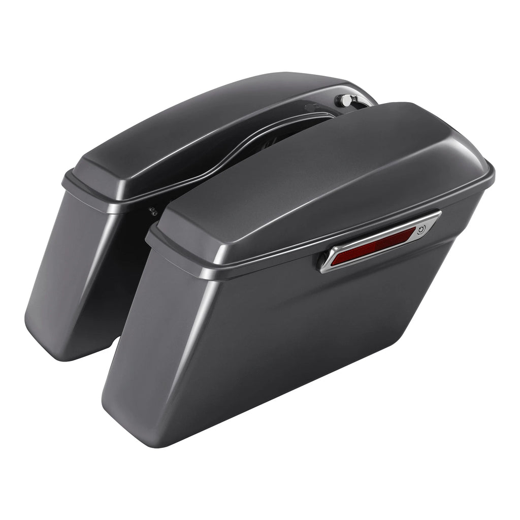 Hard Saddlebags for Harley Electra Glide (2014–2023) Gauntlet Gray Metallic