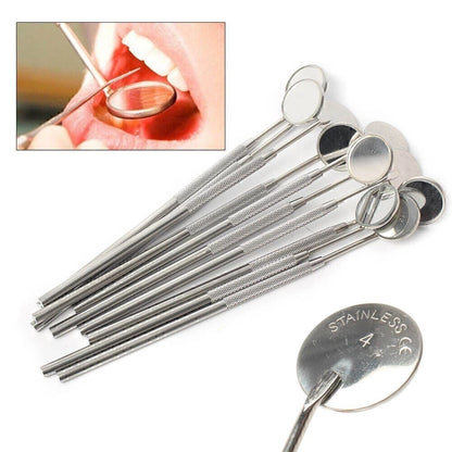 10X Stainless Steel Dental Mouth Mirror for Professional Use