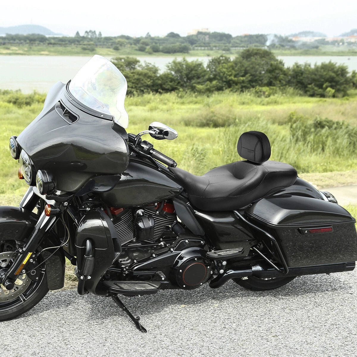Front Driver Backrest Pad for Harley Touring Electra Glide (2009–Present)