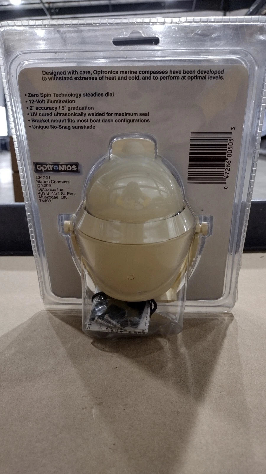 Optronics CP-201 Marine Compass for 12V Systems (Sealed Closed)