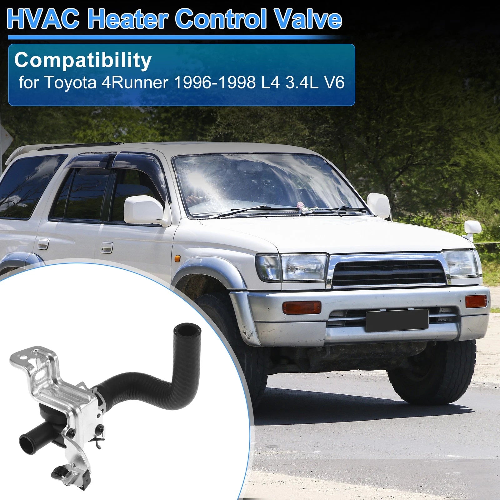 Heater Control Valve With Inlet Hose for Toyota 4Runner (1996–1998) Replacement