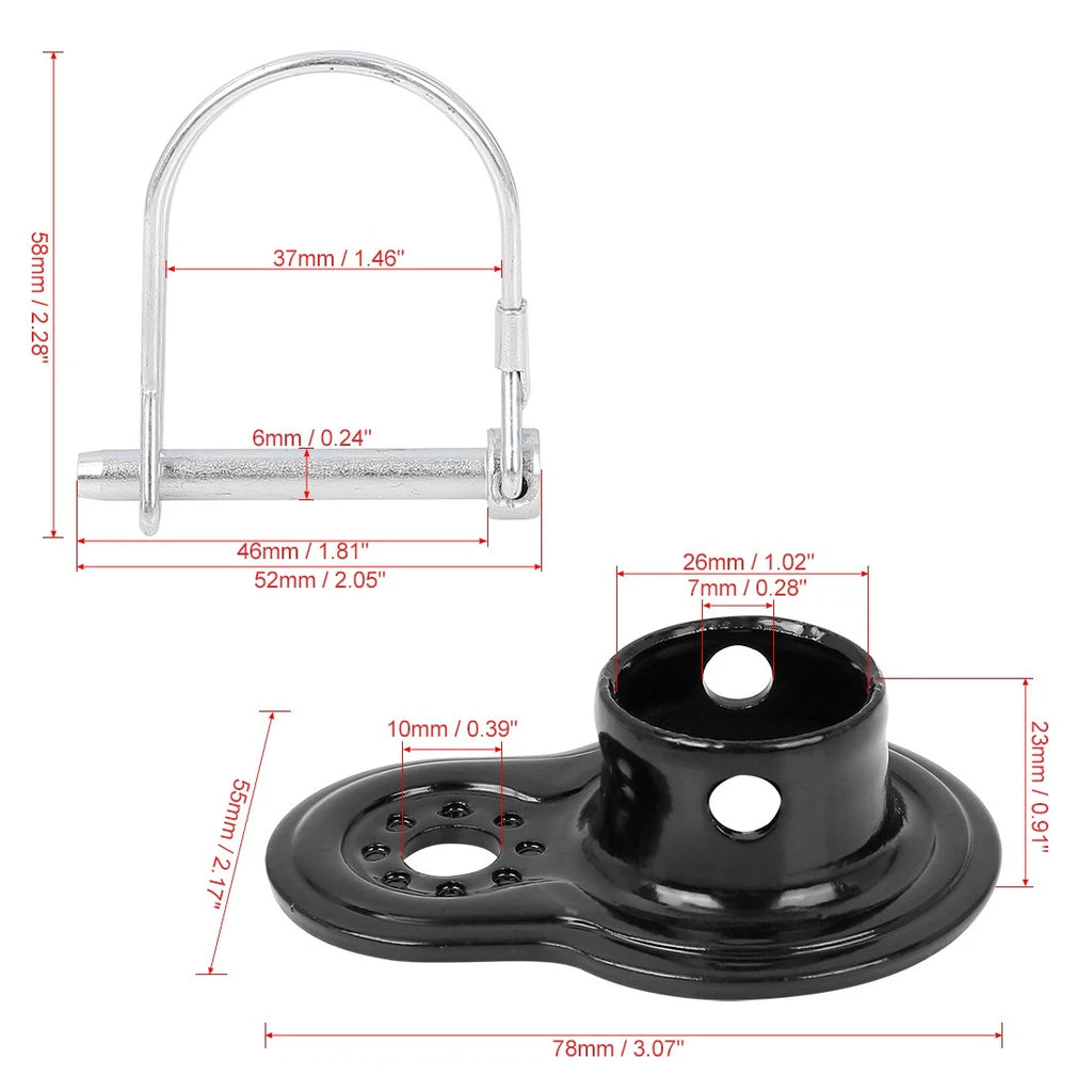 2pcs Bicycle Trailer Coupler Attachment for Bike Trailer Connector Replacement