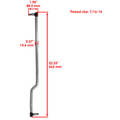 Steering Wheel Drag Link Replacement for John Deere X106 X107 X116R (2011–2018)