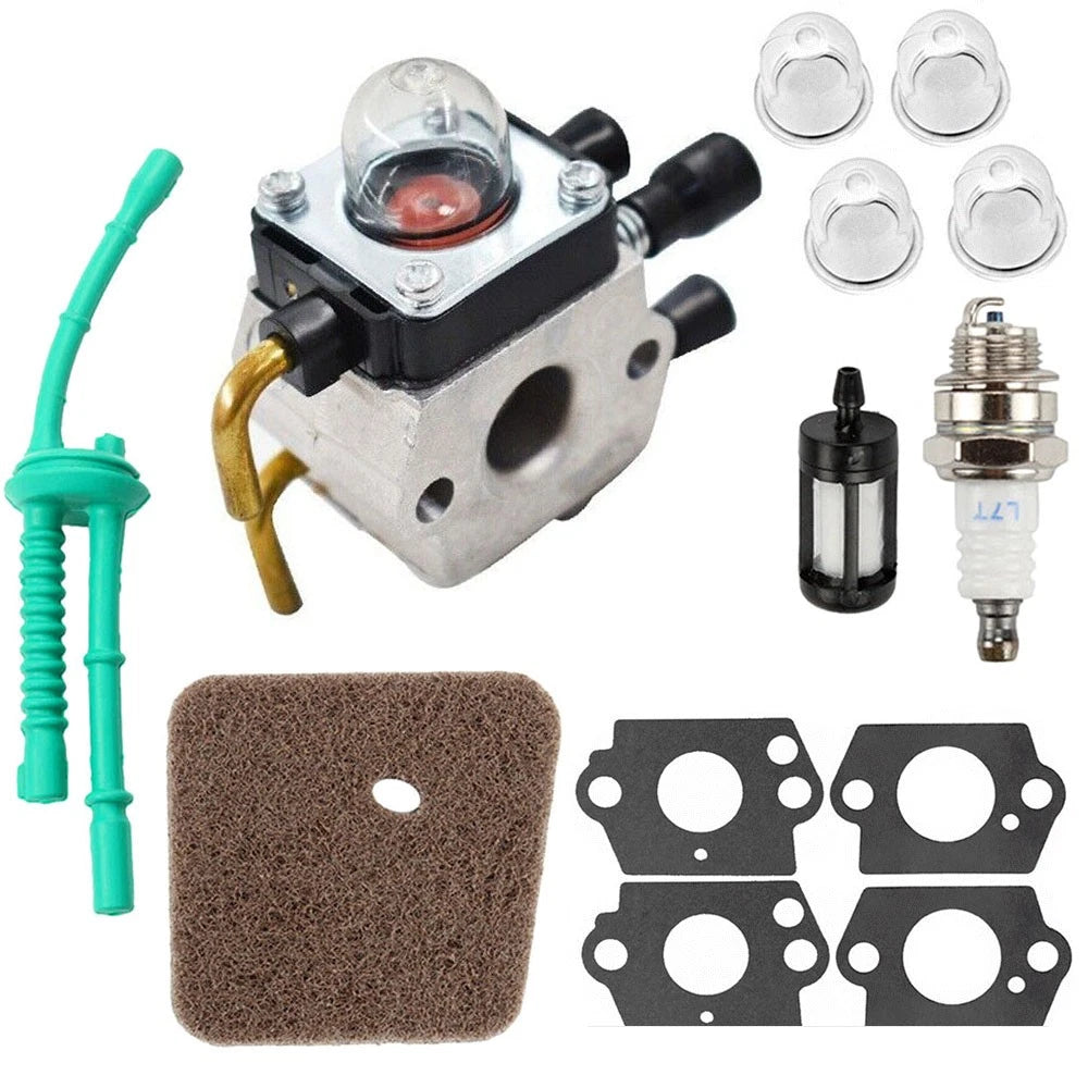Carburetor Air Filter Kit for Stihl FS38 FS45 FS46 FS55 FC55 KM55 HL45 (C1Q-S186A)